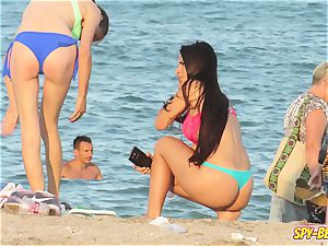 voyeur Beach red-hot Blue bikini g-string fledgling nubile movie