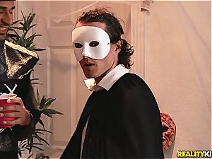 Victoria punishes her hotwife stud with Halloween drilling